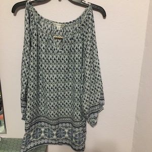 Cold shoulder Counterparts boho festival blouse XL